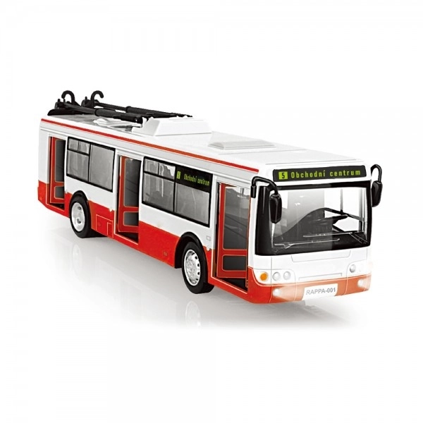 Czech Speaking Plastic Trolleybus with Lights and Sounds