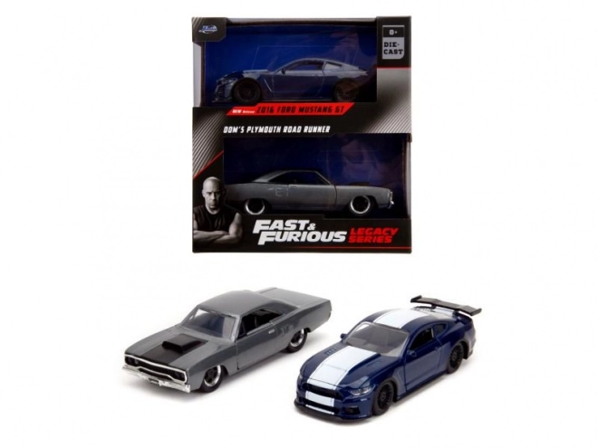 Fast and Furious Twin Pack: 2016 Ford Mustang GT350 & 1970 Plymouth Road Runner