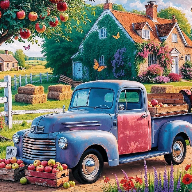 Puzzle TREFL Premium Plus Tea Time: Farmer's Car 500 Pieces