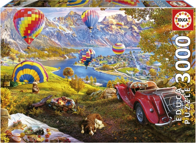 Educa hot air balloons valley puzzle 3000 pieces