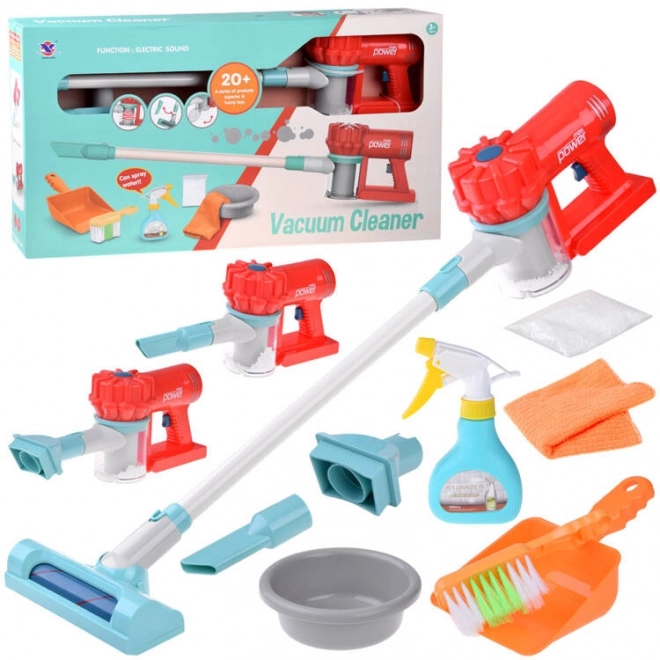 Kids Cleaning Set with Cordless Vacuum and Broom