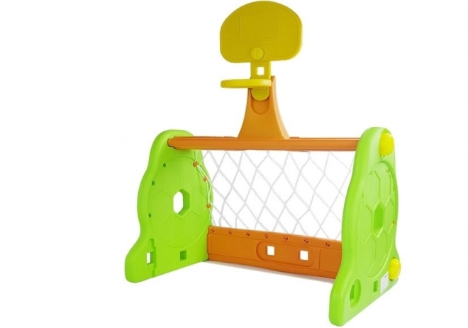 2-in-1 Soccer and Basketball Goal for Kids