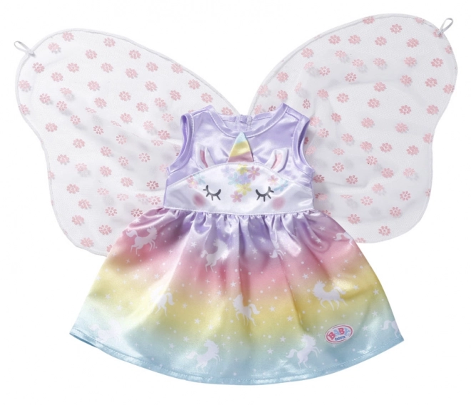 Unicorn Fairy Costume for BABY Born Doll