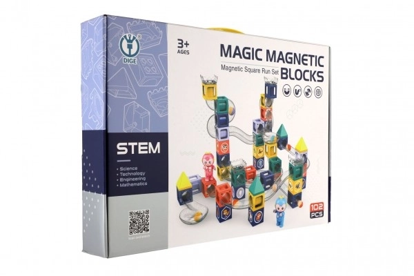 Magnetic Marble Run with Figurines