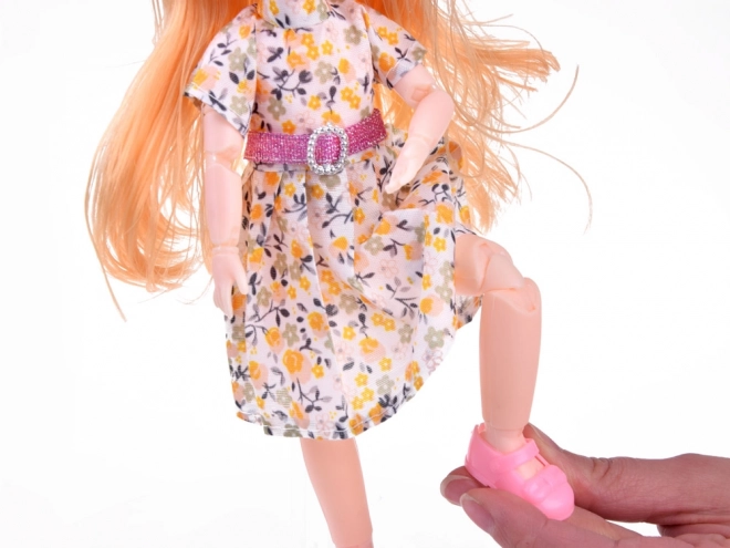 Charming Doll with Movable Limbs and Long Hair