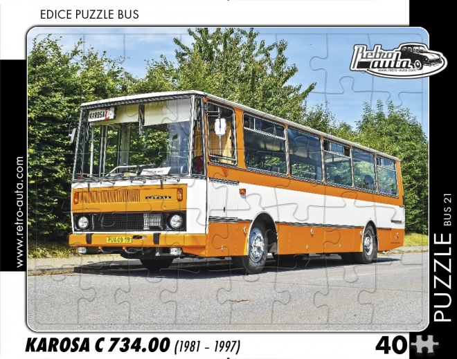 Retro Vehicles Puzzle Bus Karosa C 734