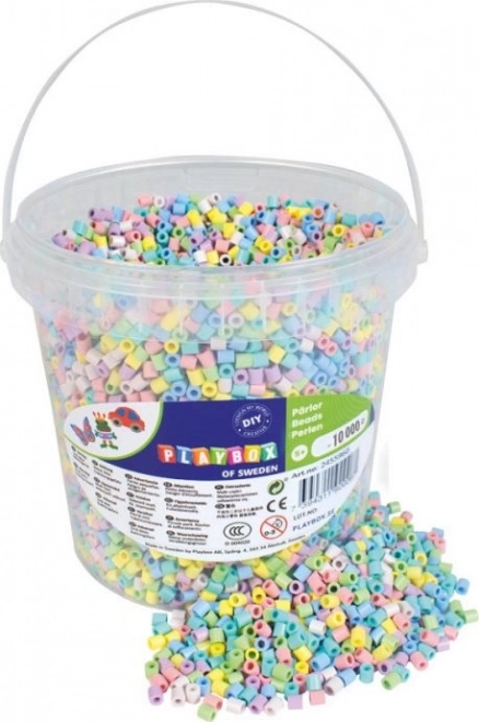 Playbox Pastel Ironing Beads Bucket