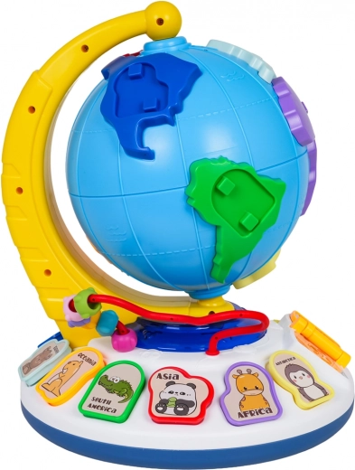 Globo girevole a 360° e ricca interazione