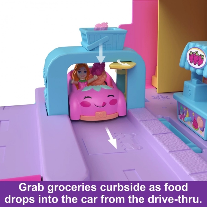 Polly Pocket Pollyville Portable Fruit Supermarket