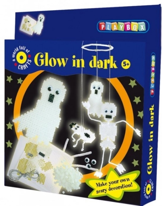 Playbox Glowing Fusible Beads Skeletons and Ghosts Set 1100pcs