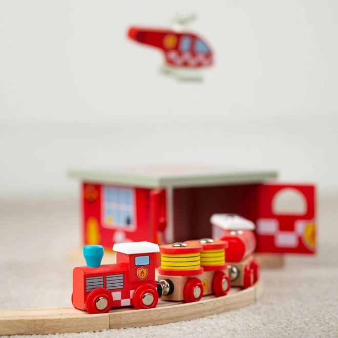 Bigjigs Rail Fire Train Set