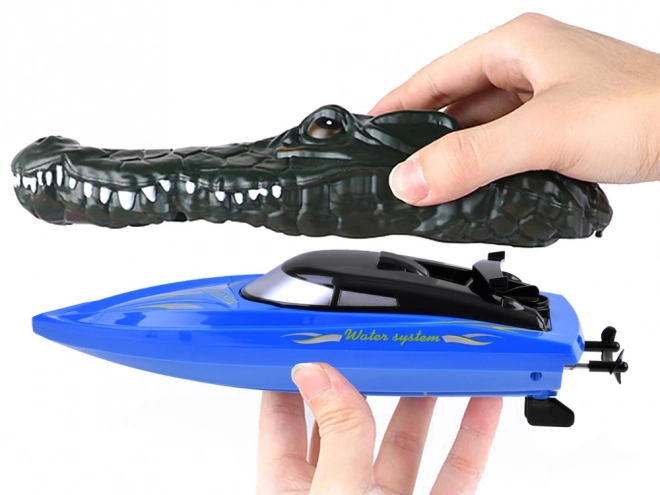 Remote Controlled Crocodile Boat – Red