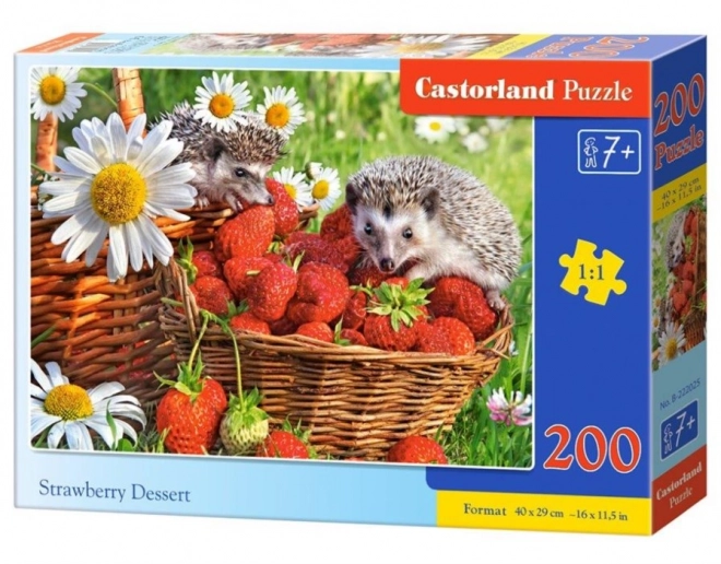 Strawberry Dessert Jigsaw Puzzle 200 Pieces