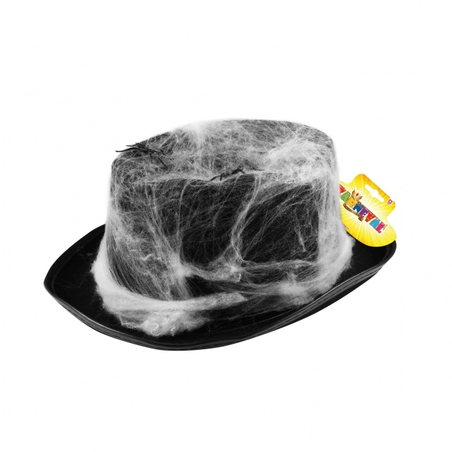 Halloween Cobweb Hat with Spiders