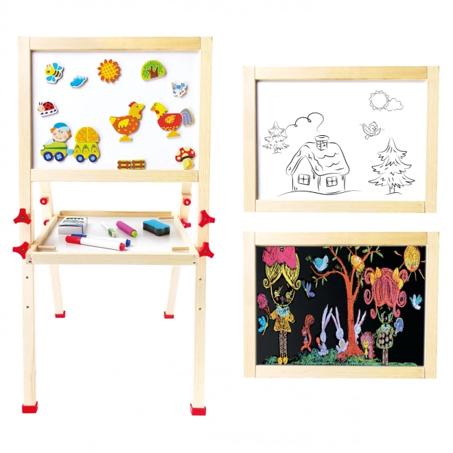 Double-Sided Magnetic Children's Drawing Board