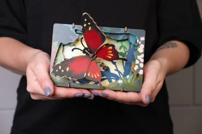 Wooden 3D Puzzle Butterfly