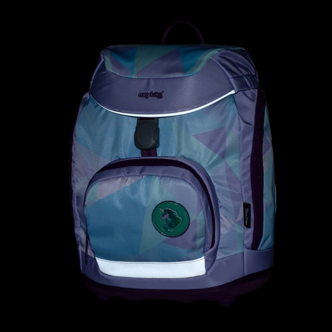 4-piece OXY Sherpy unicorn school backpack set