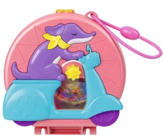 Polly Pocket Adventure Moped with Micro Dolls and Pet