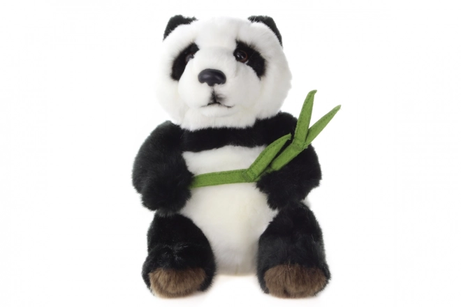 Soft Plush Panda with Leaf