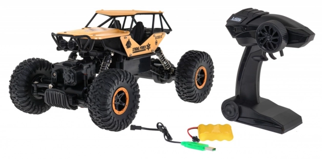 Remote Controlled Off-Road Crawler Monster for Kids 6+ Gold 1:18