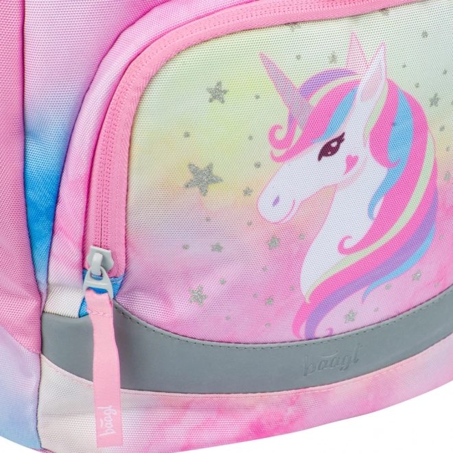 Airy Rainbow Unicorn School Backpack Set