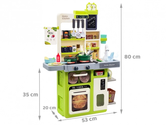 Interactive Kitchen Playset with Light, Sound, and Water Effects