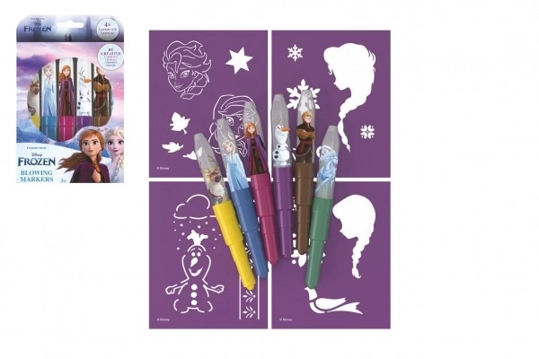 Blow Pens Set with FROZEN Stencils