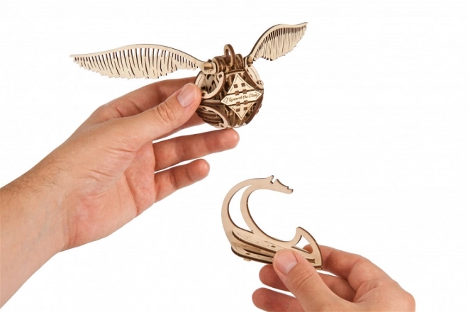 Ugears 3D Wooden Mechanical Puzzle Golden Snitch, Harry Potter