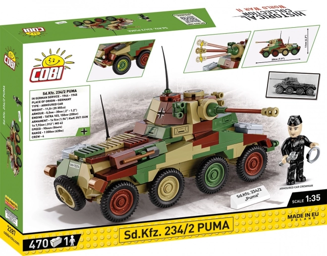 Cobi Sd.Kfz 234/2 Puma Armored Car Building Blocks