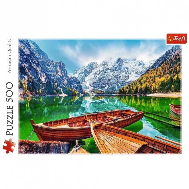 Jigsaw puzzle 500 db Braies-tó Olaszország