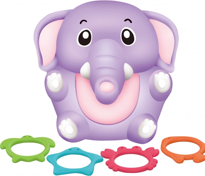 Bathtub Elephant with Rings