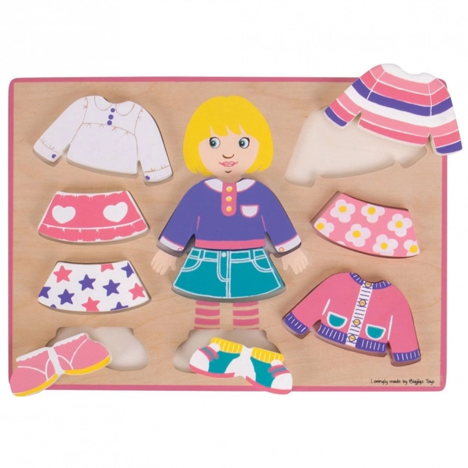 Bigjigs Baby Dress-Up Puzzle Girl