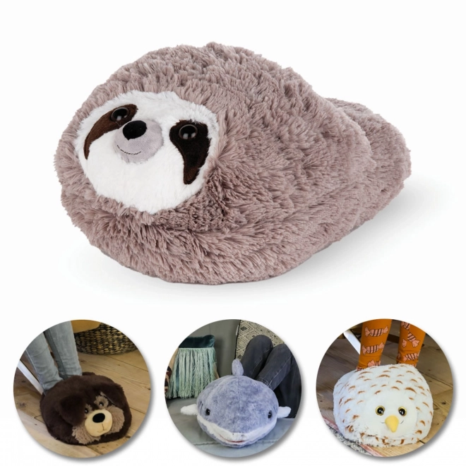 Cozy Noxxiez warming plush slipper Sloth