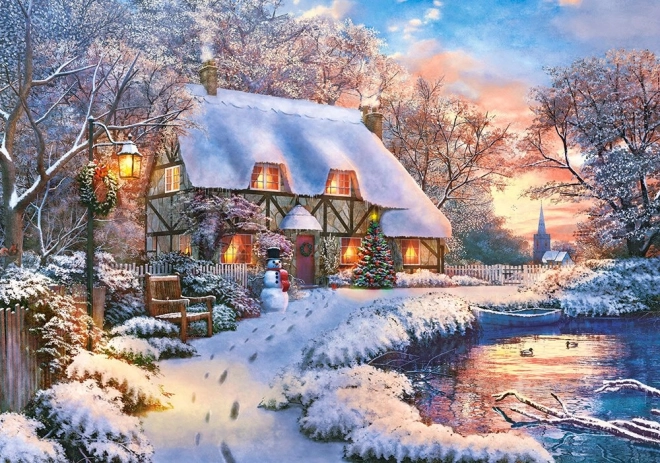 Winter Cottage Jigsaw Puzzle