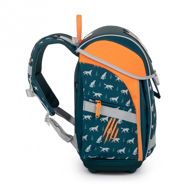 School Backpack Premium Light Wolf