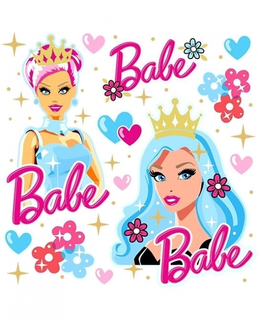 Princess Babe Iron-On Patches Small Sheet