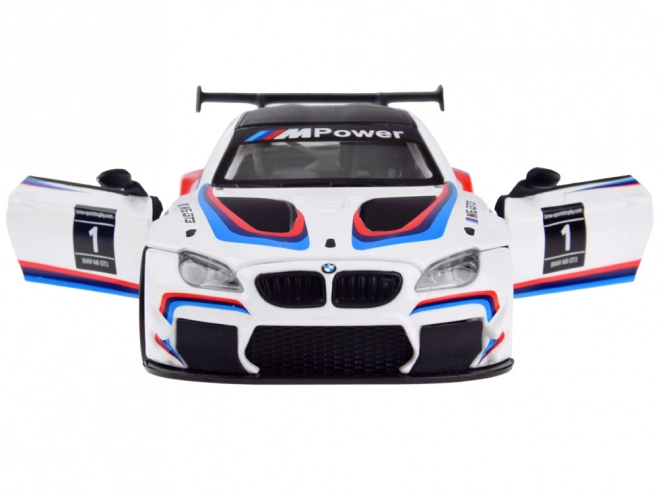 Metal Sport Model Car BMW M6 GT3 1:32 Scale with Light and Sound