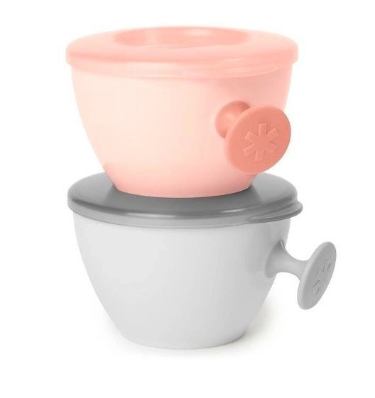 Easy-Grab Bowl Set Grey/Soft Coral