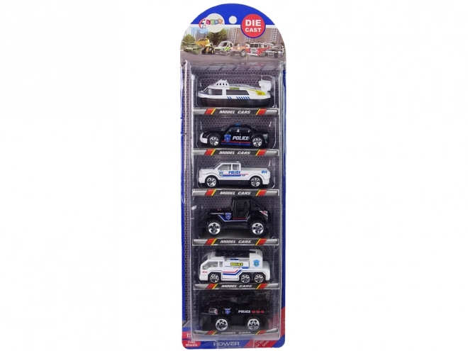 Police Car Set - Toy Vehicles 1:64