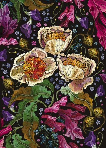 Puzzel Kleurrijke Bloemen 1000 stukjes