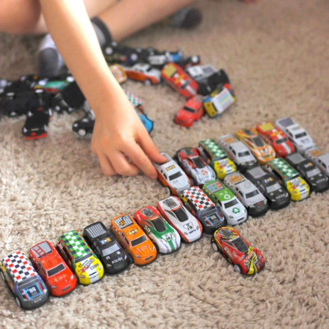 Woopie set of racing cars in a box 50 pcs