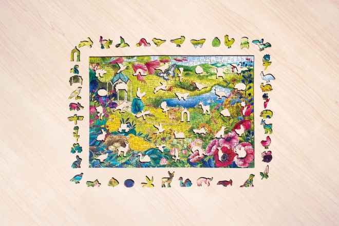 Wooden Puzzle Wild Garden 500 Pieces