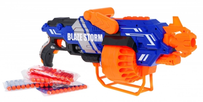 Large Toy Gun Blaze Storm with Foam Darts and Support Handle