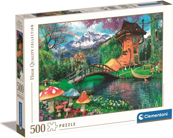 High Quality Old Shoe House Puzzle 500 Pieces