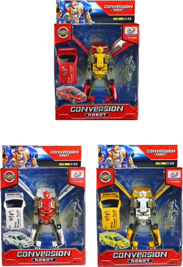 Trasformazione facile tra robot e auto