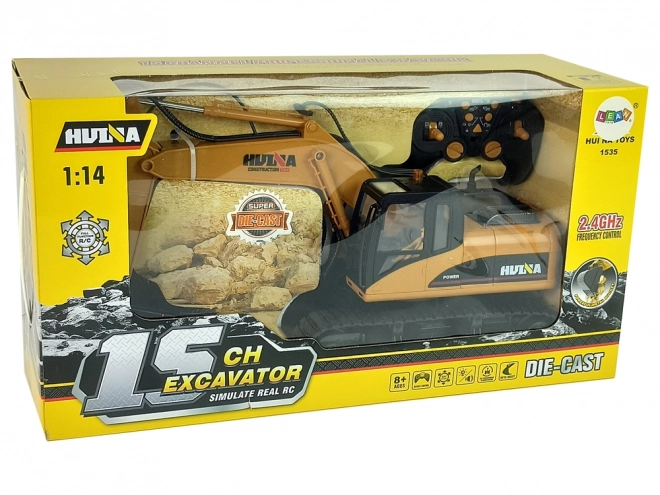 Yellow RC Excavator 1:14 Remote Controlled