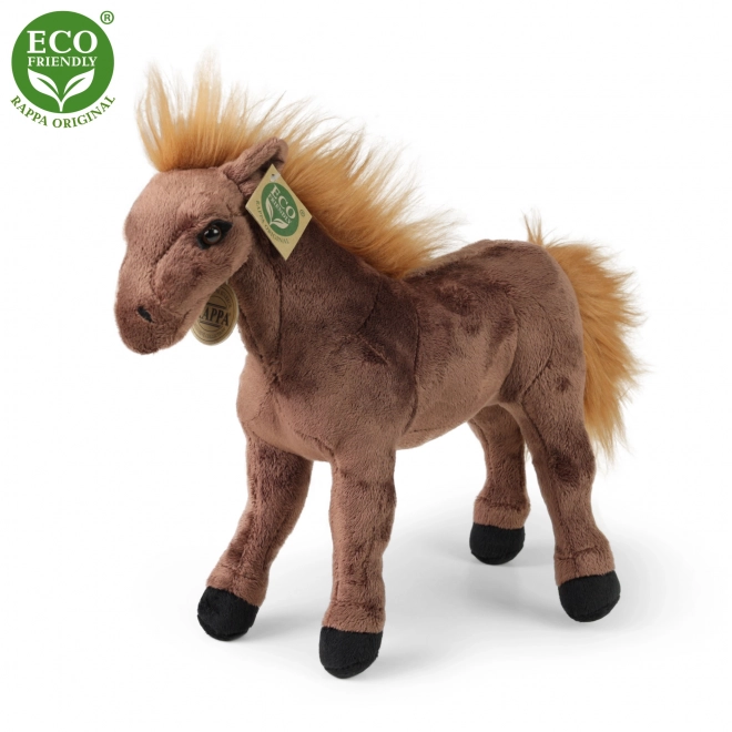 Brown Plush Horse 29 cm Eco-friendly