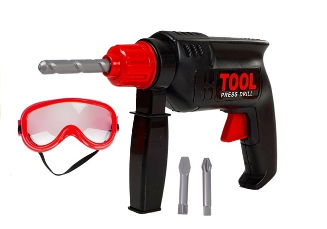 Kids Drill Set with Goggles and Tools