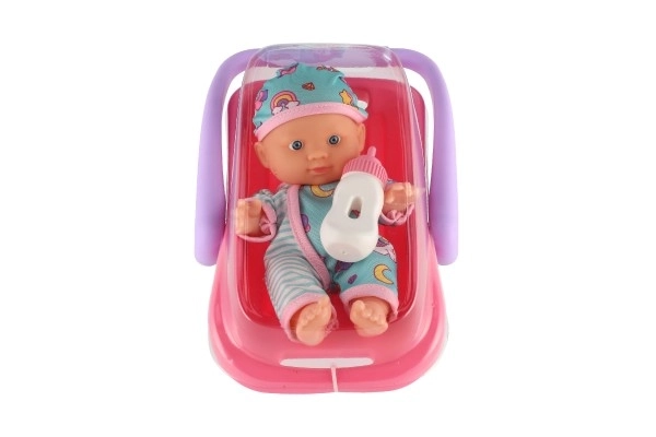 Baby Doll With Carry Seat And Bottle