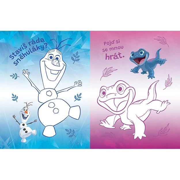 Coloring Book with Iron-on Images Frozen